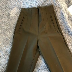 Zara Pleaded High waisted pants